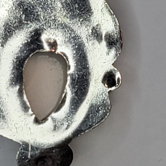 Sterling Silver Pendant with Multicolor Stone Face and Amethyst Accents - Picture 3 of 12